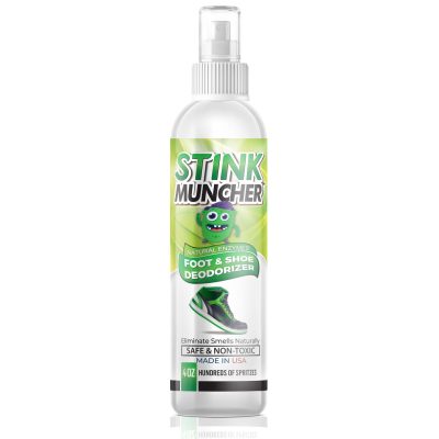 Stink Muncher Natural Enzyme Shoe Deodorizer Spray - 4oz Bottle